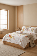 Taç Corey Double Piqué Bed Set – Modern Minimal Summer Bedding for Elegant Bedrooms