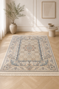 Mashhad “Moonlit Plains” Classic Carpet – Elegant Greige & Timeless Style