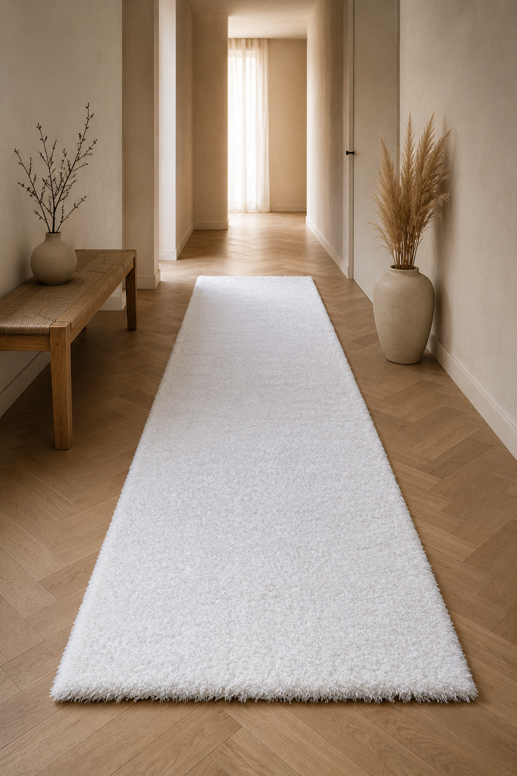 Puffy White Shaggy Carpet – Ultra Soft Luxury Plush Rug for Modern Interiors