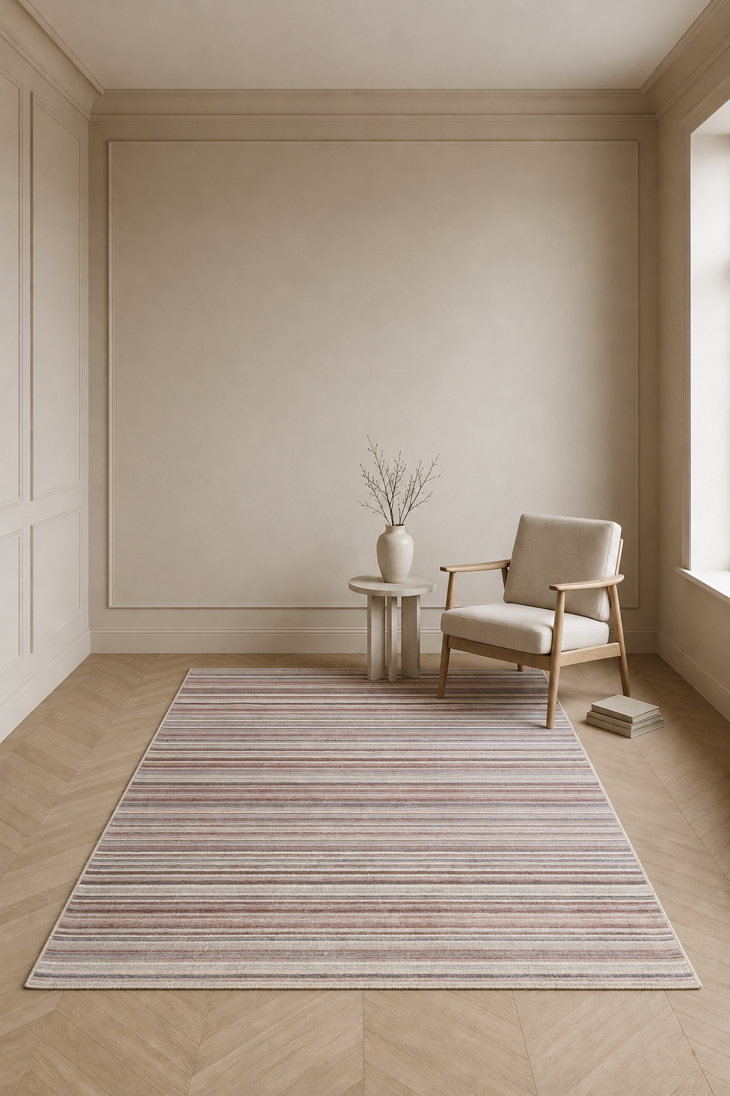 Morvella Soft Stripe Harmony – Machine Washable Carpet