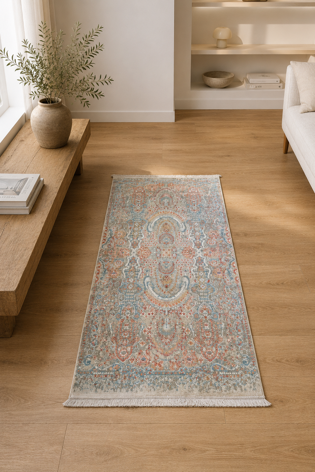 Valentino 330 “Whispered Heritage” Carpet – Vintage Medallion Rug for Living Room