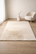 Rabbit Fur Light Beige Carpet – Ultra Soft Luxury Plush Area Rug for Living Room & Bedroom