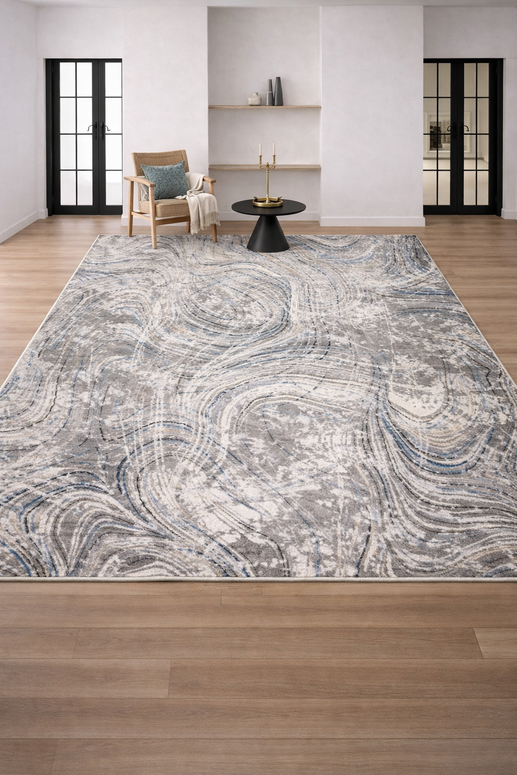 Efes 53 Grey Linear Pattern Carpet – Stylish & Practical for Home Interiors