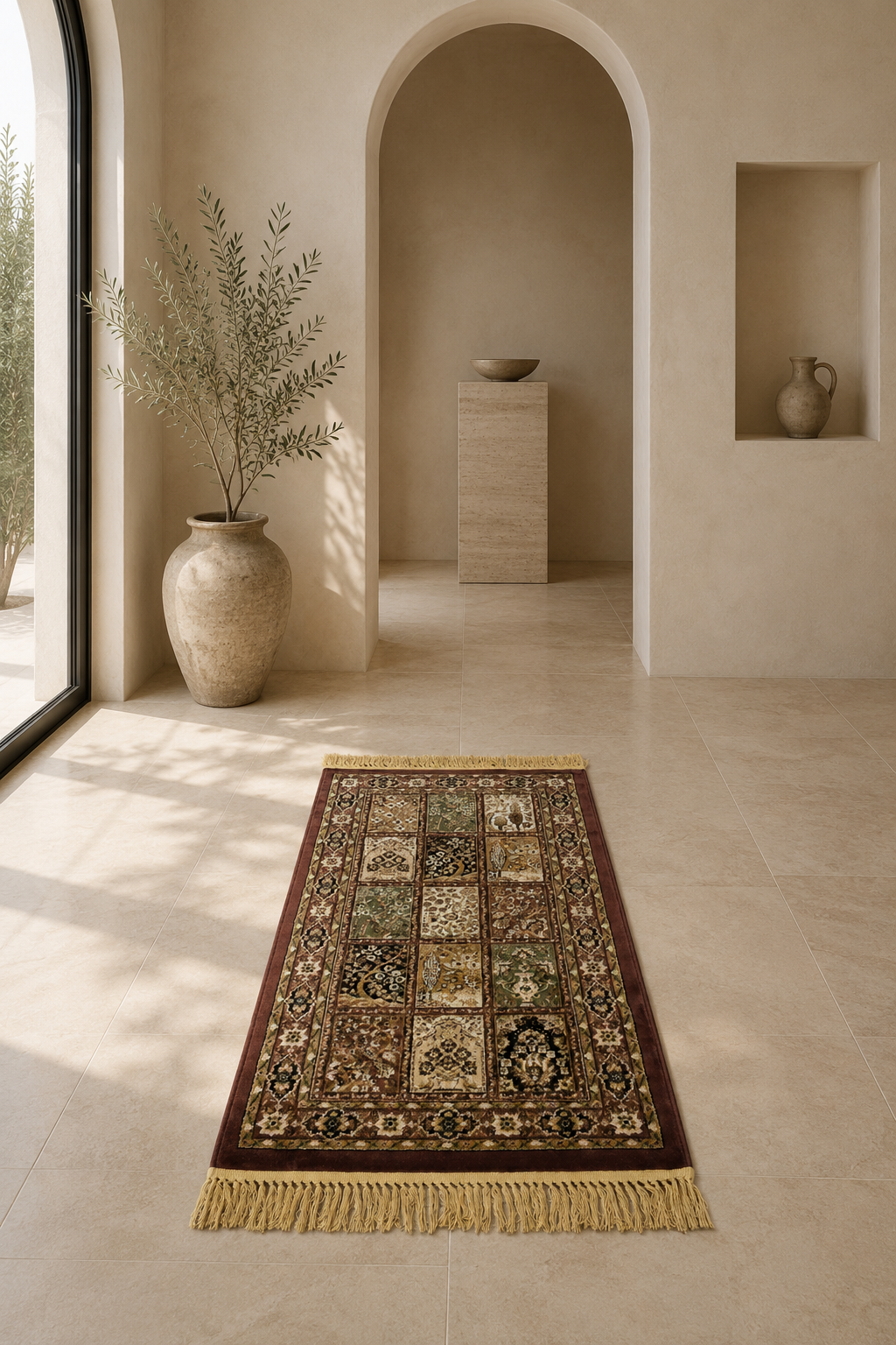 Elegance Celeste Ivory & Taupe Modern Carpet – Soft Minimalism for Serene Interiors