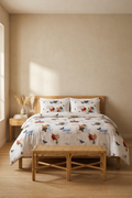 Taç Lenny Single Quilt Cover Set – Modern Soft Pattern Bedding – Cozy Minimal Bedroom Collection