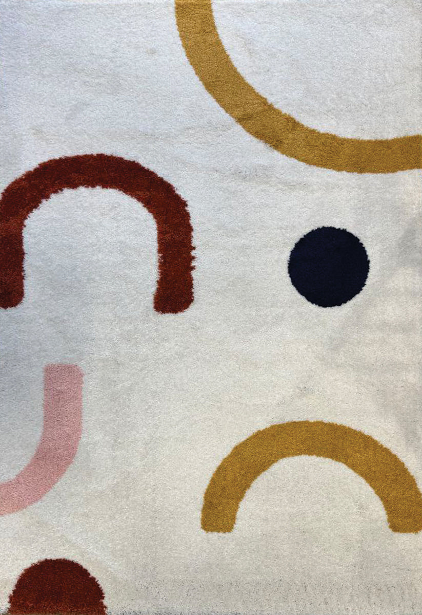 Panama Arch Loop Cream Carpet – Contemporary Artistic Design