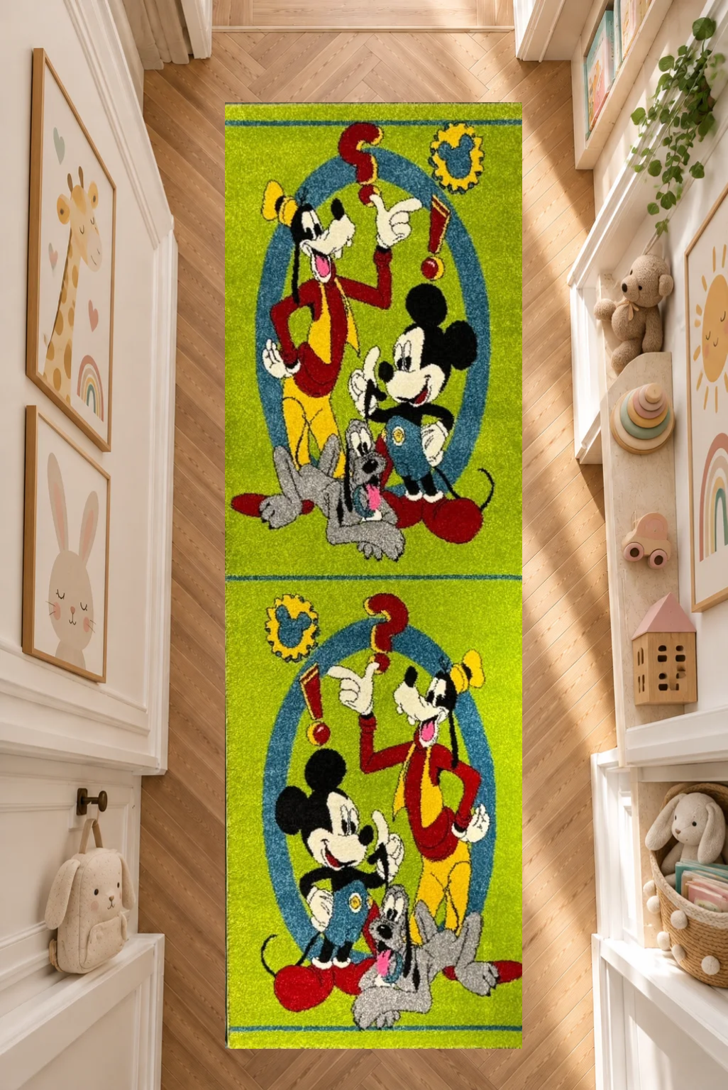 Mickey Mouse Magical Clubhouse Adventure Kids Carpet – Colorful Playroom Rug for Children’s Bedrooms & Fun Spaces
