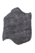Velvet Tides Anthracite – Luxury Organic Irregular Sculptural Area Rug in Deep Charcoal Grey & Smoky Graphite | Contemporary 3D Wave Textured Designer Carpet with Flowing Ripple Lines, Modern Freeform Silhouette & Elegant Wabi-Sabi Minimalist Style