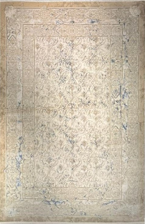 Venecia “Antique Palace” Vintage Classic Carpet – Beige Distressed Floral Rug
