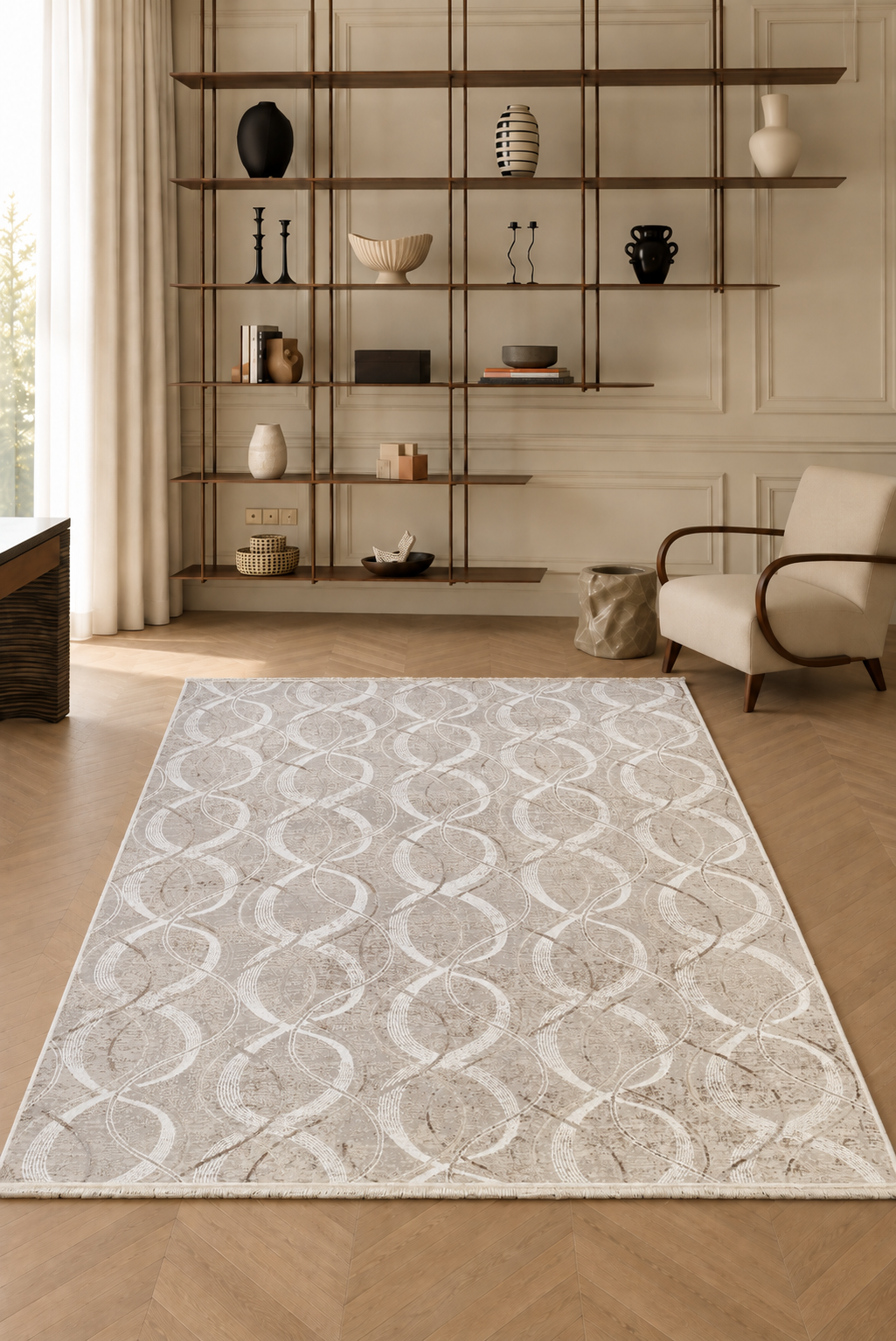 Nova – Earthy Geometry in Greige & Beige