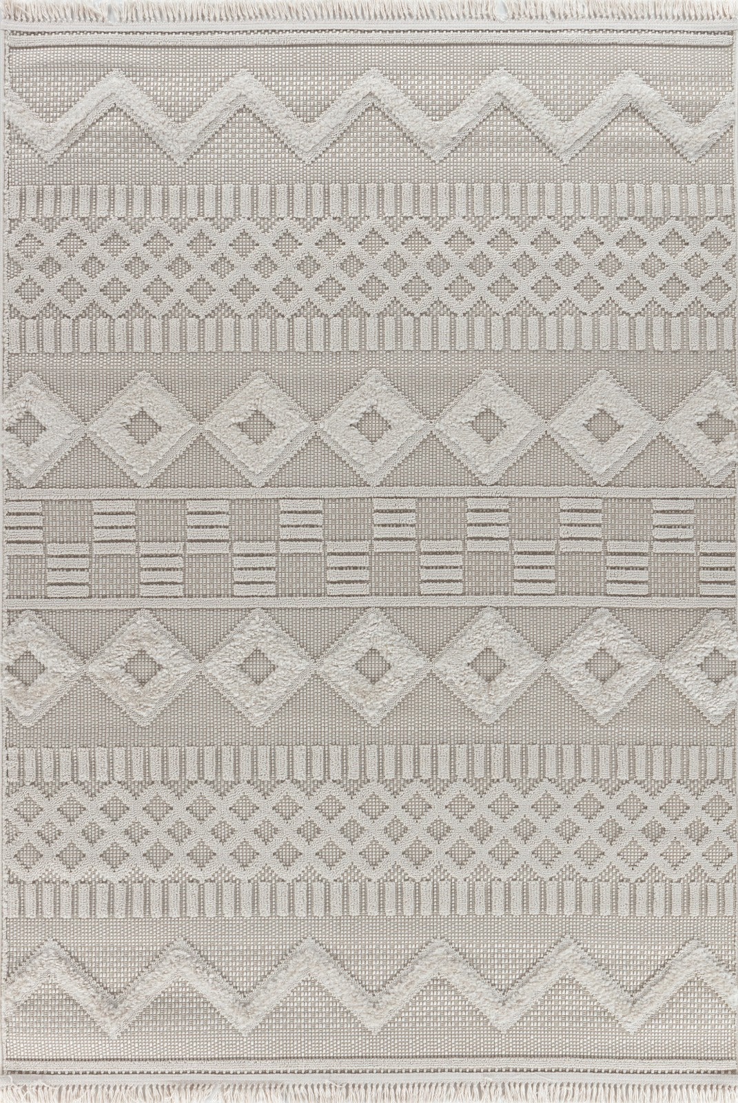 Lemans 256A Light Beige Textured Modern Carpet – Minimalist Flatweave Rug for Living Room & Kitchen