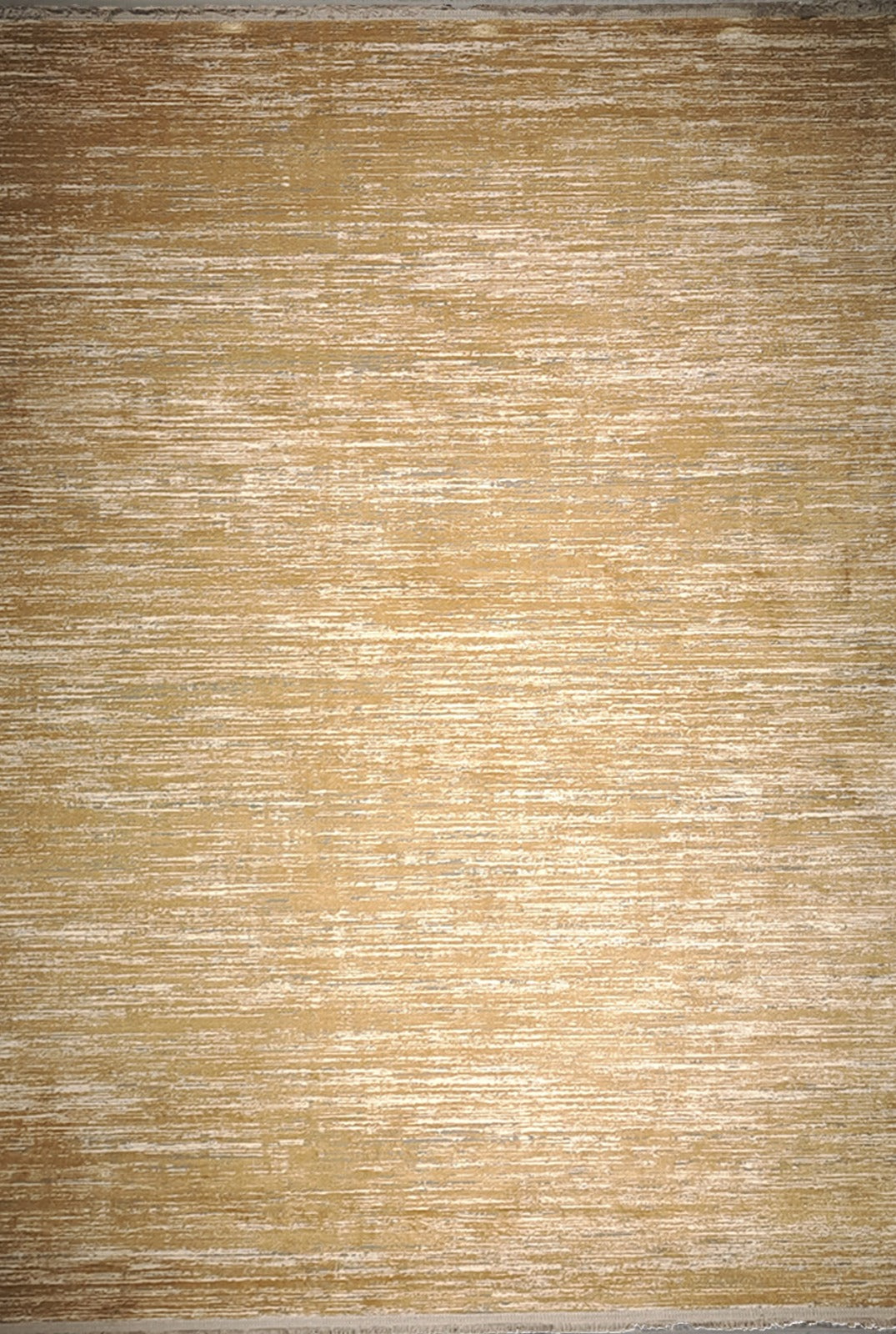 Leon “Golden Horizon” Thin Art Silk Carpet – Timeless Minimal Elegance