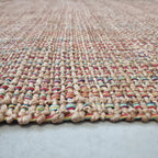 Jute Horizon Rustic Grid Rug – IC-18410 | Handwoven Textured Charm
