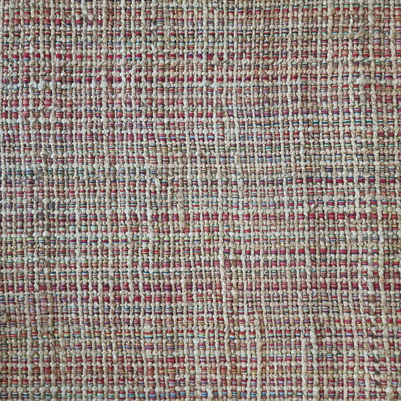 Jute Horizon Rustic Grid Rug – IC-18410 | Handwoven Textured Charm