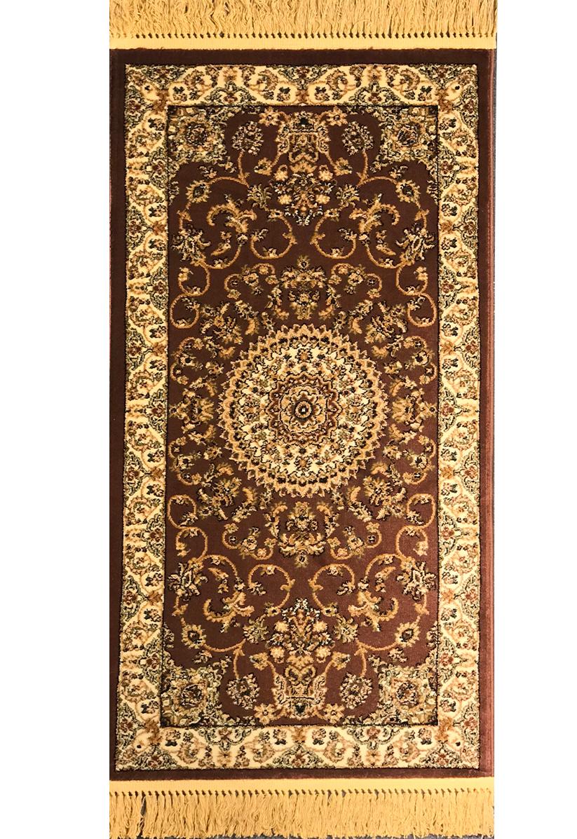 Tapis turc classique élégant marron clair – Un design intemporel pour les espaces traditionnels