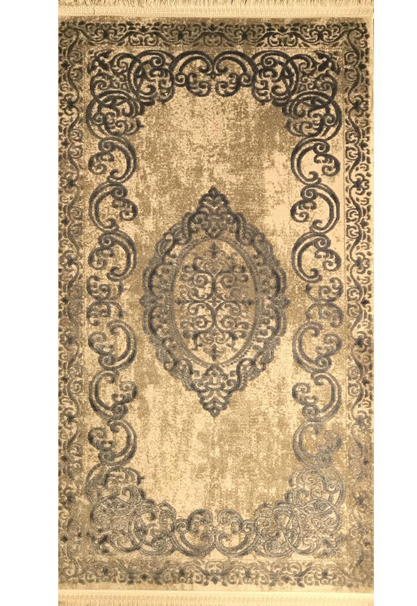 Florance “Royal Emblem” Classic Elegant Carpet – Timeless Beauty in Grey & Blue