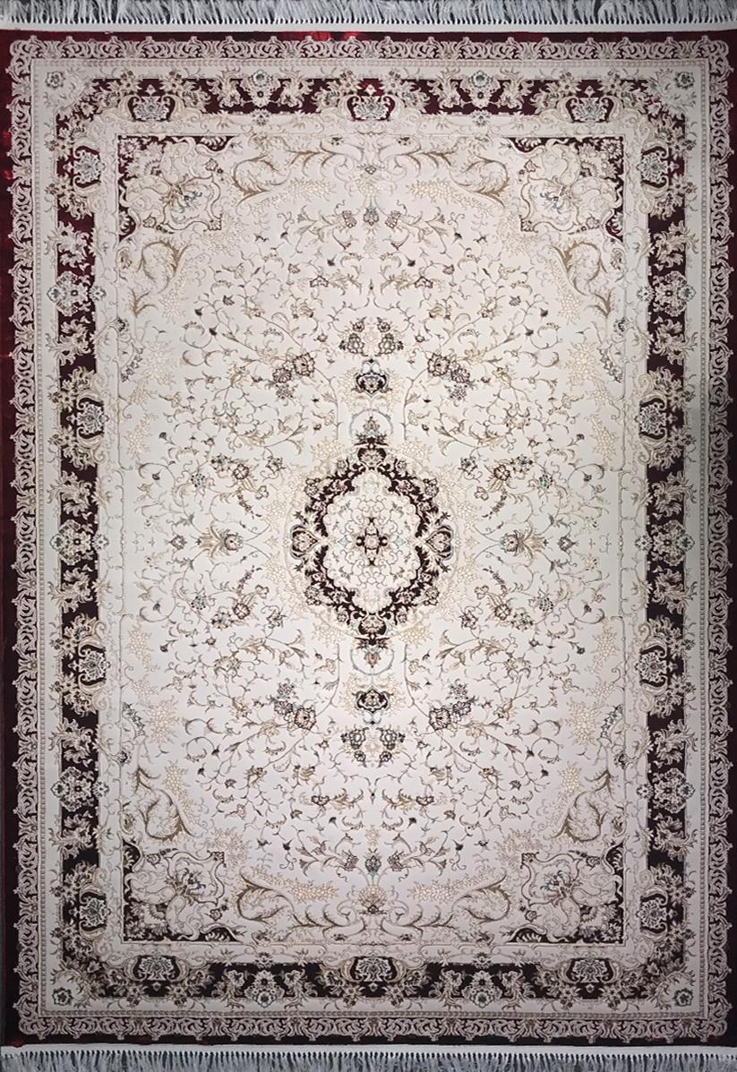 Mashhad “Crimson Dusk” Classic Carpet – Rich Red & Timeless Elegance