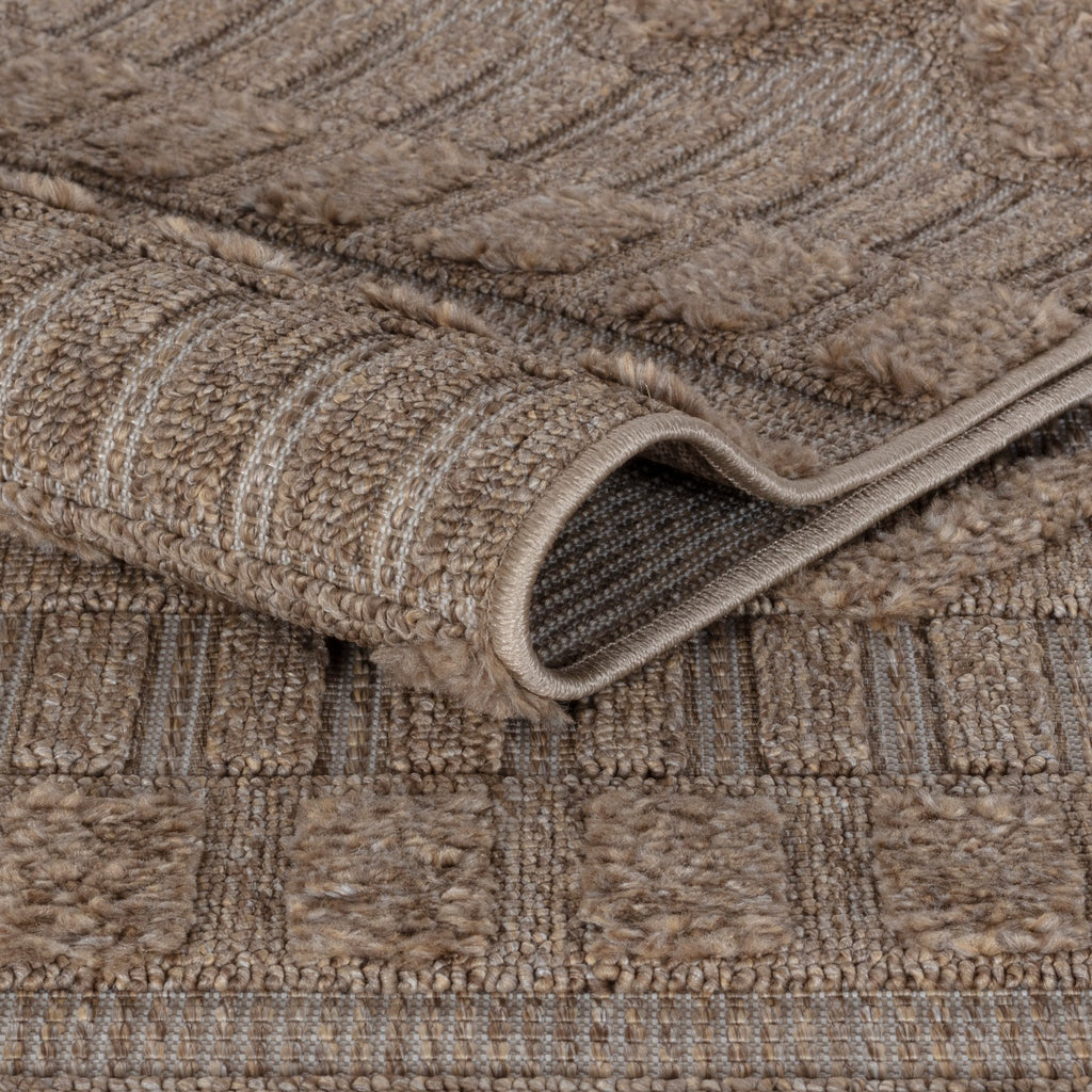 Lemans 331 Dark Beige Textured Pattern Carpet – Kitchen & Living Room Style