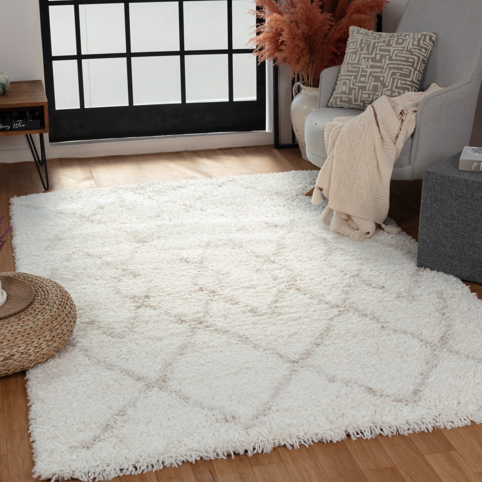 Panama Shaggy 08702A Light Beige & Cream Carpet – Soft Neutrals with Plush Texture