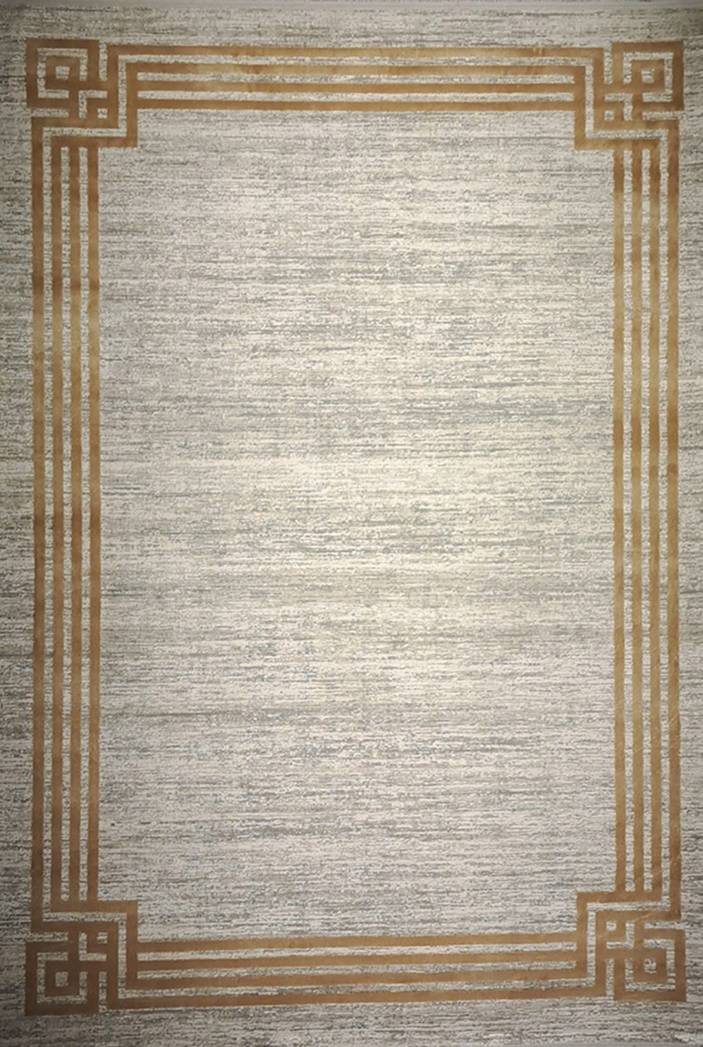 Leon “Imperial Frame” Thin Art Silk Carpet – Modern Classic Elegance