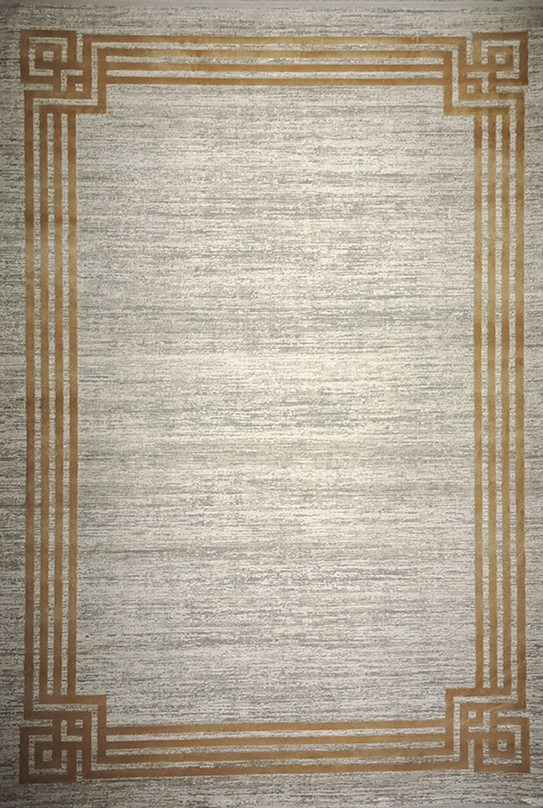 Leon “Imperial Frame” Thin Art Silk Carpet – Modern Classic Elegance