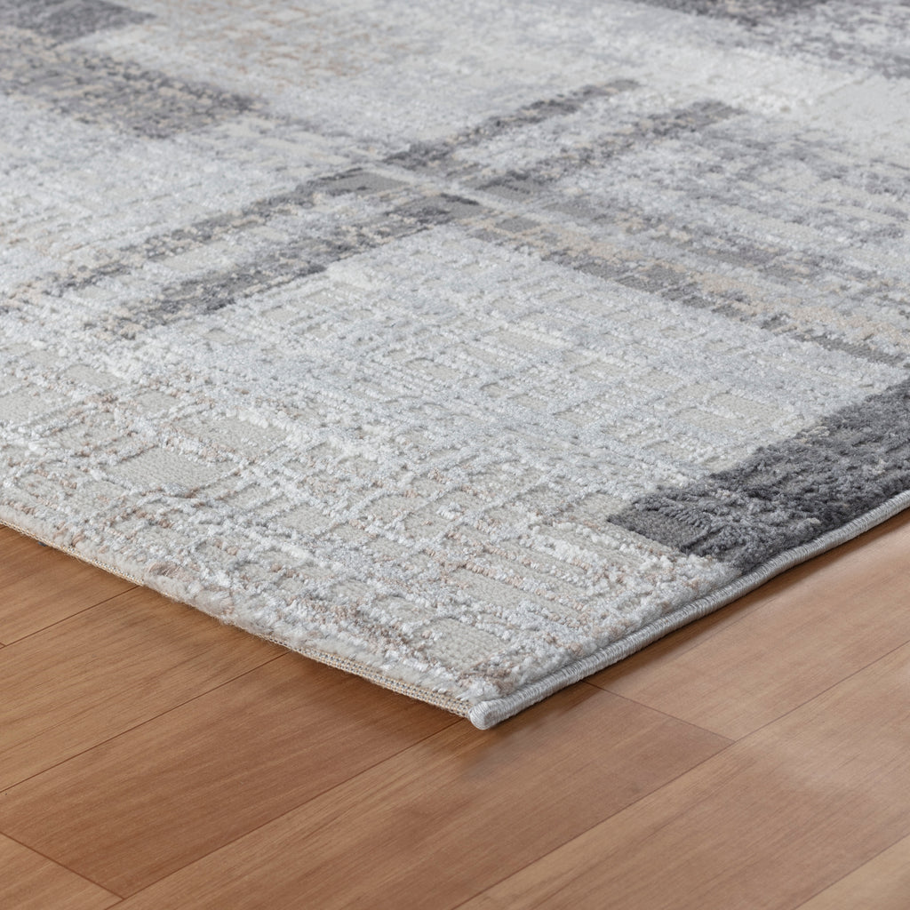 Efes 49 Grey Geometric Pattern Carpet – Stylish & Practical for Home Interiors