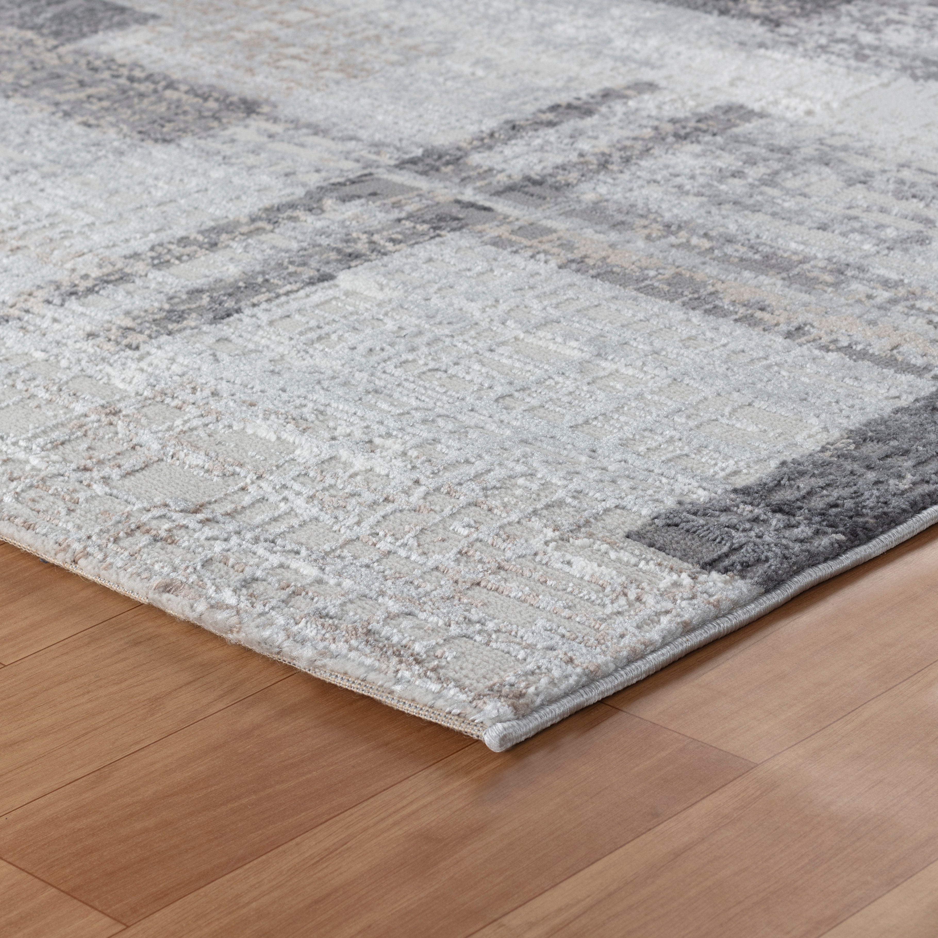Efes 49 Grey Geometric Pattern Carpet – Stylish & Practical for Home Interiors