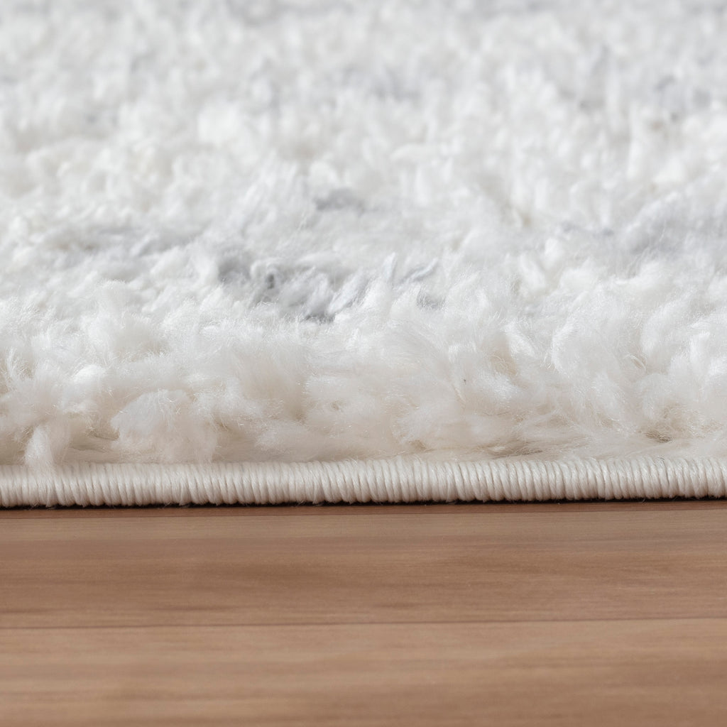 Panama Shaggy 08685A Grey & Cream Carpet – Stylish Contrast with Cozy Texture