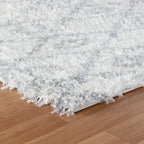 Tapis Panama Shaggy 08697A Gris et Crème – Contraste contemporain avec une texture douce et moelleuse