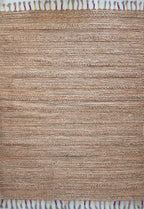 Jute Horizon Rustic Stripe Rug – IC-13439 | Handwoven Natural Warmth