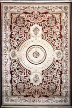 Saphir Ruby Red Elegant Carpet – Luxurious Art Silk Craftsmanship from Turkey