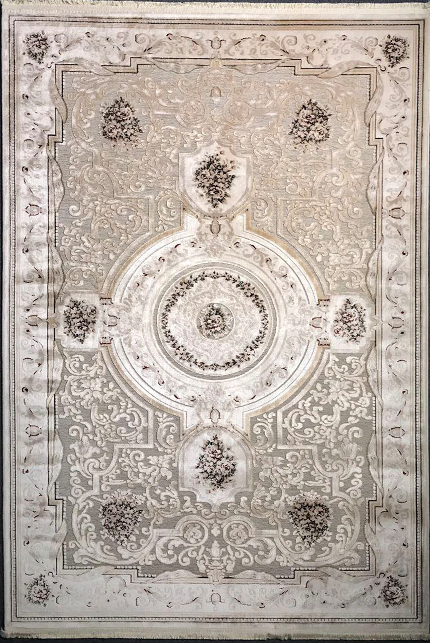 Saphir Champagne Beige Elegant Carpet – Luxurious Art Silk Craftsmanship from Turkey