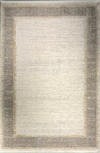 Marble 96-31 “Greek Border Elegance” Modern Area Rug – Cream & Grey Contemporary Frame Carpet