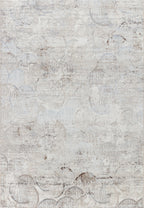 Lagos I185B Cream & Dark Brown Geometric Carpet – Modern Contrast for Elegant Interiors