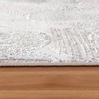 Lagos I185B Cream & Dark Brown Geometric Carpet – Modern Contrast for Elegant Interiors