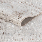 Lagos I185B Cream & Dark Brown Geometric Carpet – Modern Contrast for Elegant Interiors