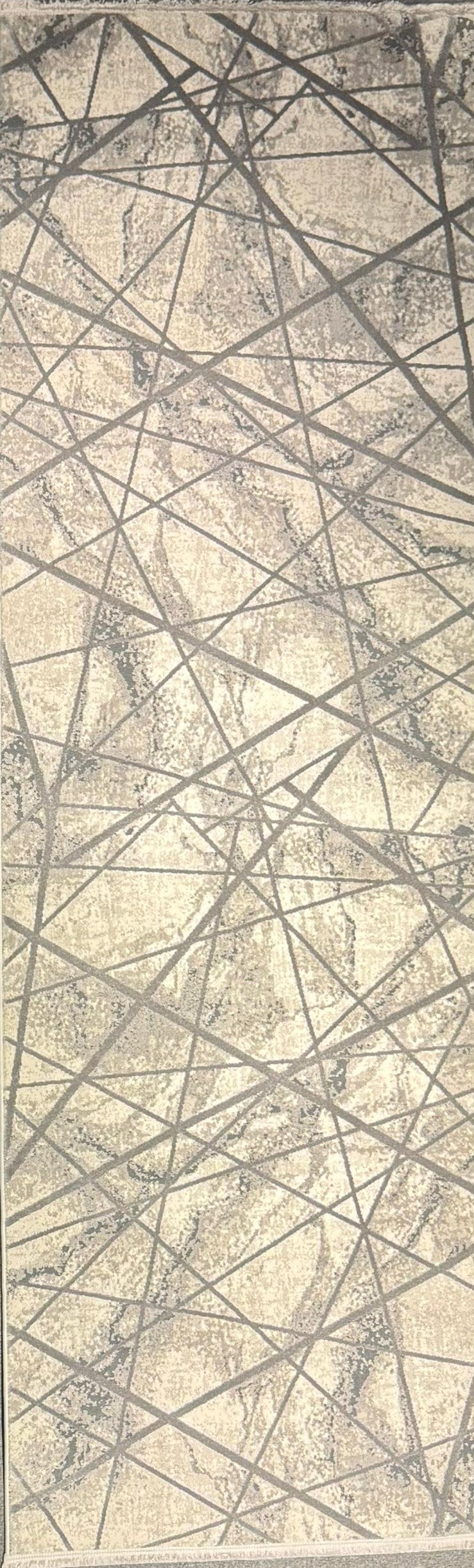 Urbino 607 “Graphite Nexus” Modern Abstract Rug – Grey Geometric Contemporary Area Carpet